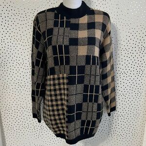 Vintage Mixed Plaid 90's Sweater